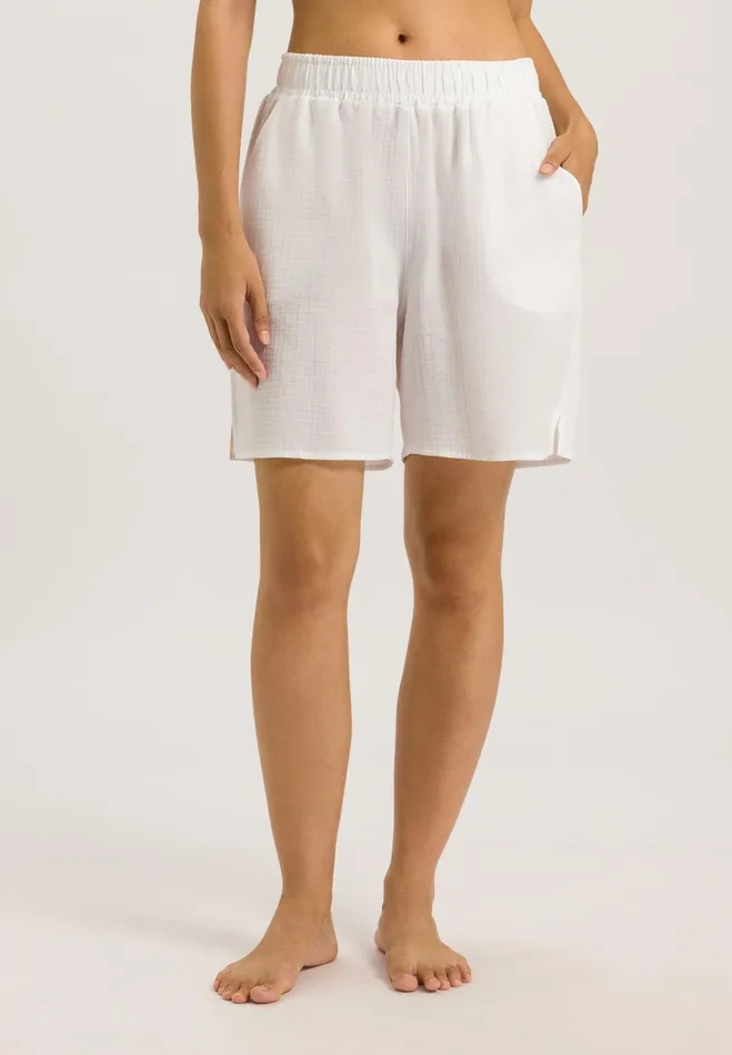 Shorts White Women HANRO Pajama Bottoms