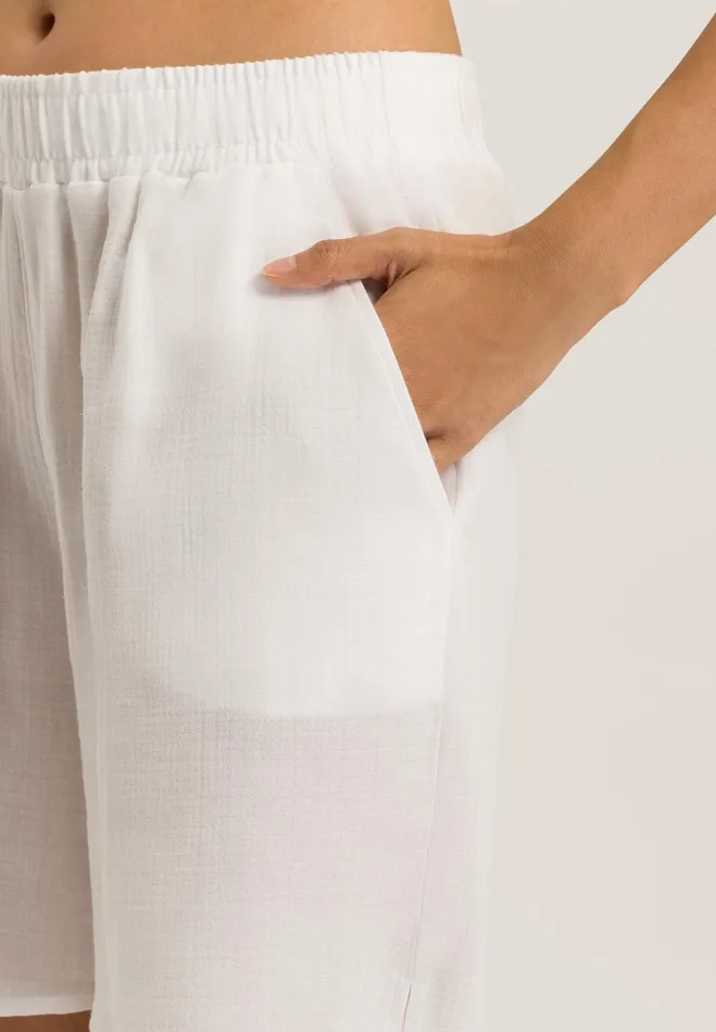 Shorts White Women HANRO Pajama Bottoms