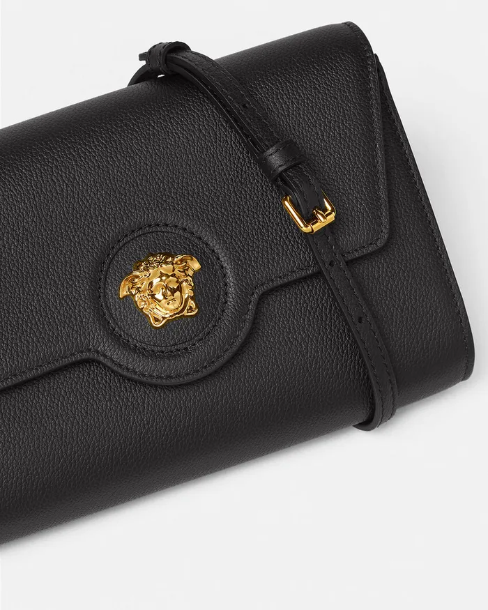 Shoulder and Crossbody Women Versace La Medusa Crossbody Bag Blackgold
