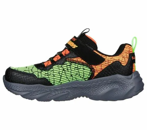 SkechOSaurus 8211 DinoLights Black Orange Kids SKECHERS Big Kids UK Sizes 36