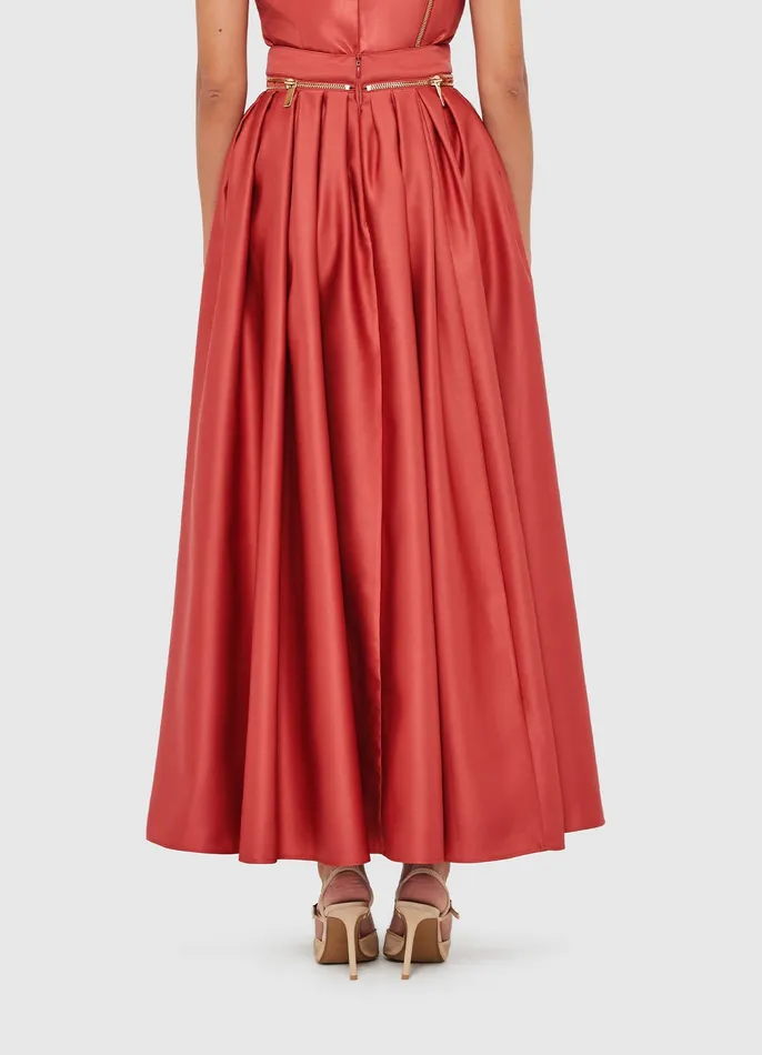 Skirts Ember Maxi Skirt 8211 Mulberry 8211 LEO LIN Women