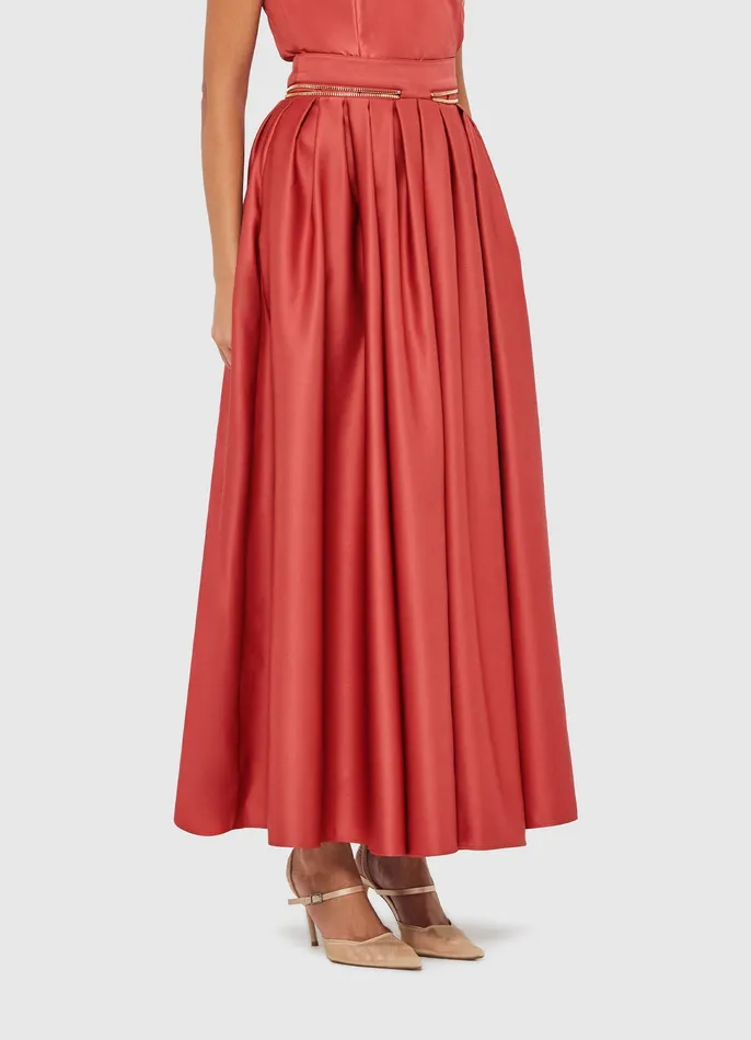 Skirts Ember Maxi Skirt 8211 Mulberry 8211 LEO LIN Women