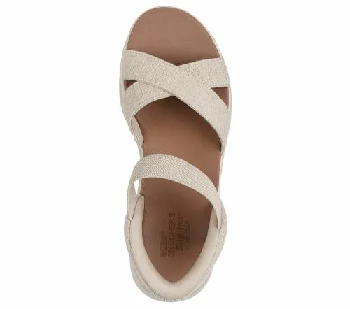 Slipins BOBS Sun Ray 8211 Bright Take Natural Women SKECHERS Sandals