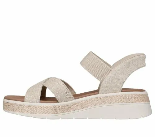 Slipins BOBS Sun Ray 8211 Bright Take Natural Women SKECHERS Sandals