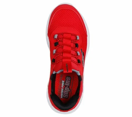Slipins Bounder 8211 BriskBurst Red Black Kids SKECHERS Kids UK Sizes 9525