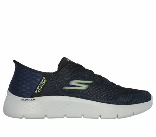 Slipins GO WALK Flex 8211 New World Navy Lime Men SKECHERS Lace Up