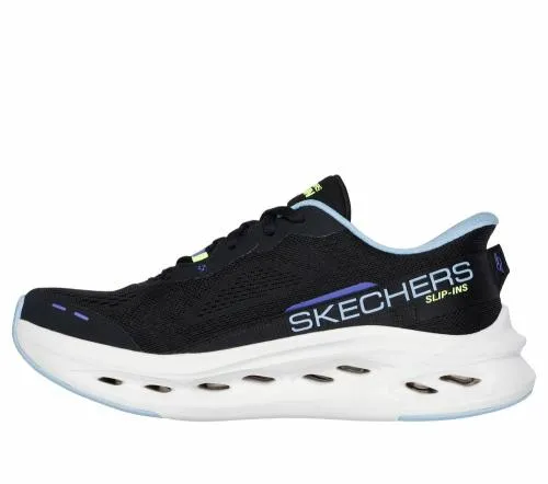 Slipins Max Cushioning GlideStep Black Blue Women SKECHERS SlipOn