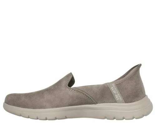 Slipins OntheGO Flex 8211 Captivating Taupe Women SKECHERS SlipOn