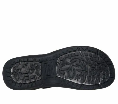 Slipins Reggae Slim 8211 Simply Stretchy Black Women SKECHERS Sandals