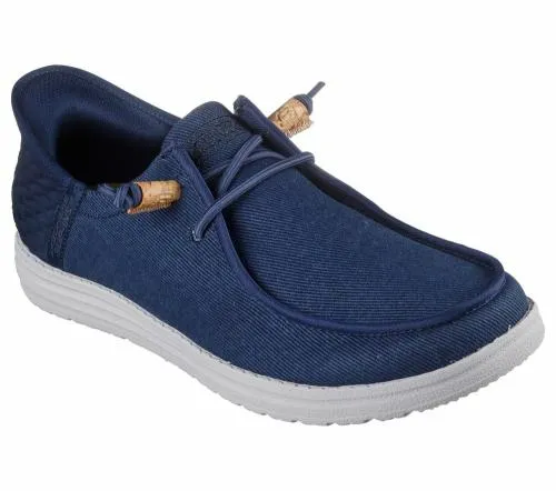 Slipins Relaxed Fit Melson 8211 Berlaine Navy Men SKECHERS SlipOn