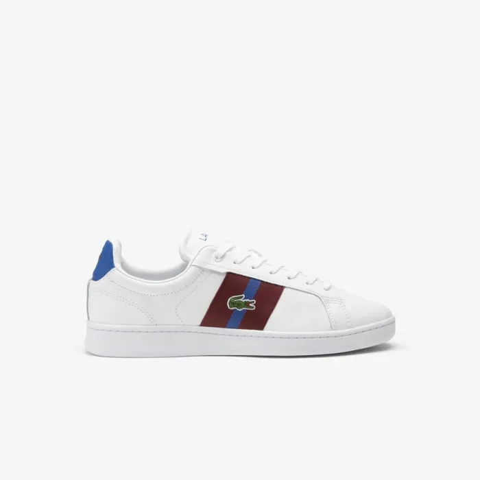 Sneakers Men Lacoste Men039s Carnaby Pro CGR Bar Leather Sneakers Whitedark Blue X96