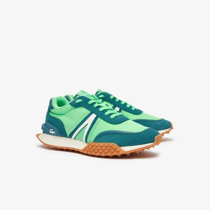 Sneakers Men Lacoste Men039s LSpin Deluxe Contrasted Sneakers Grndk Grn Ag9