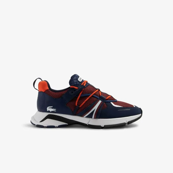 Sneakers Men Lacoste Mens Textile Lace System L003 Sneakers Burgnvy T2n