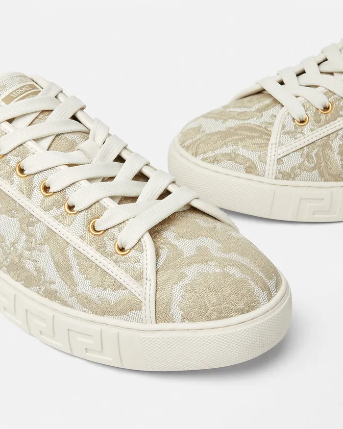 Sneakers Men Versace Barocco Greca Sneakers Beigeprint