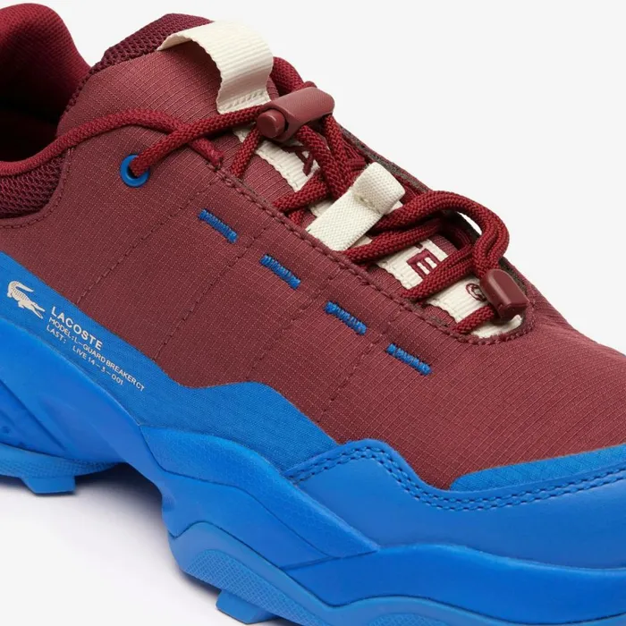 Sneakers Women Lacoste Women039s Outdoor LGuard Breaker CT Sneakers In Ripstop Nylon Burgblu Aic