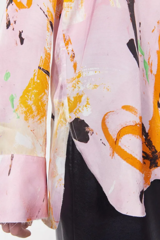 Sofia Floral Shirt Whipped Cream Saffron Women Rodebjer Shirts and Blouses