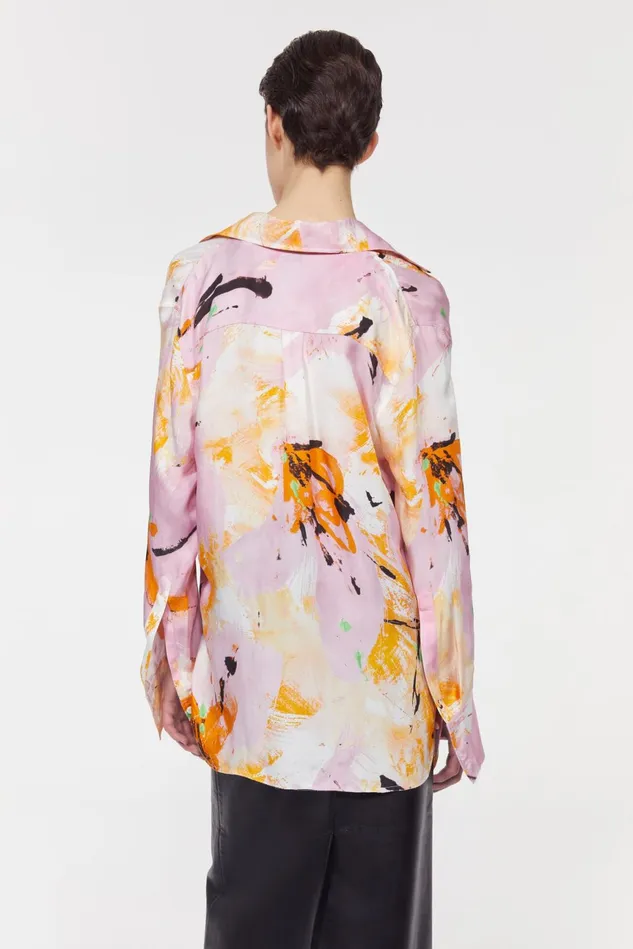 Sofia Floral Shirt Whipped Cream Saffron Women Rodebjer Shirts and Blouses