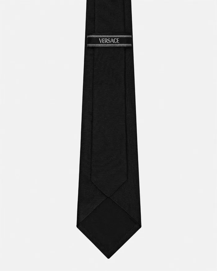 Soft Accessories Men Versace Medusa Silk Tie Black