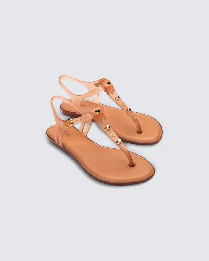 Solar Studs Clear Beige Women Melissa Sandals