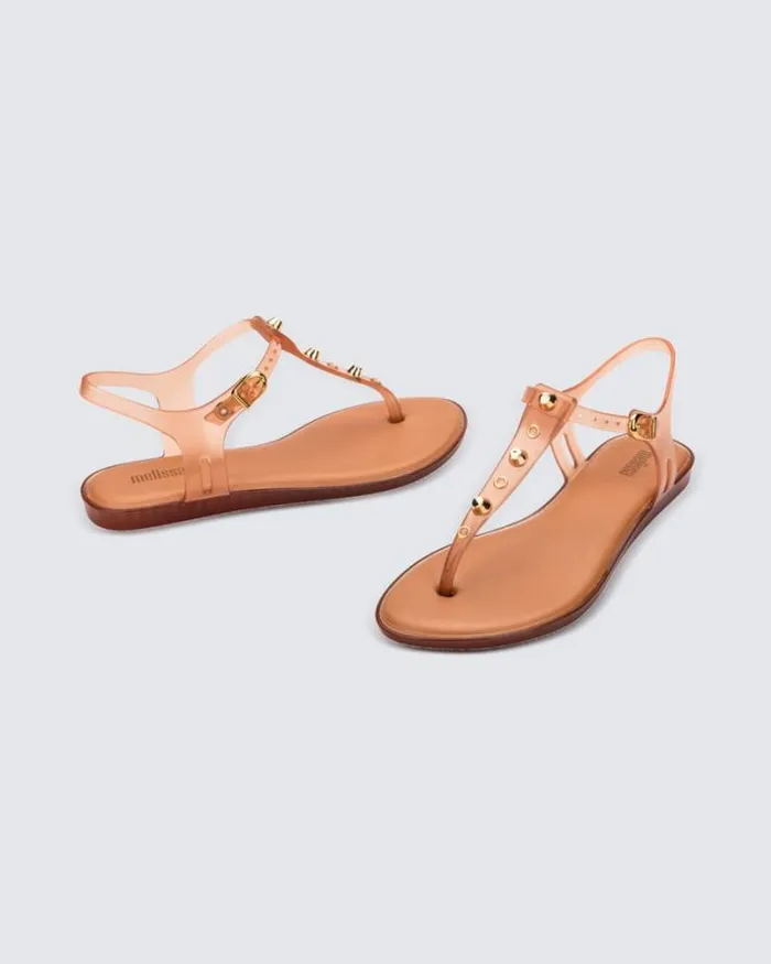 Solar Studs Clear Beige Women Melissa Sandals