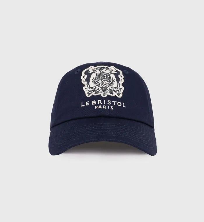 Sporty and Rich Hats Women Bristol Crest Hat 8211 NavyCream