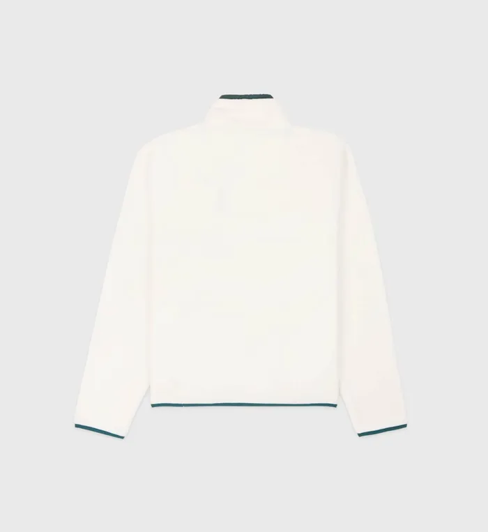 Sporty and Rich Polar Fleece And Sherpa Women Buttoned Polar Sweatshirt 8211 CreamForest