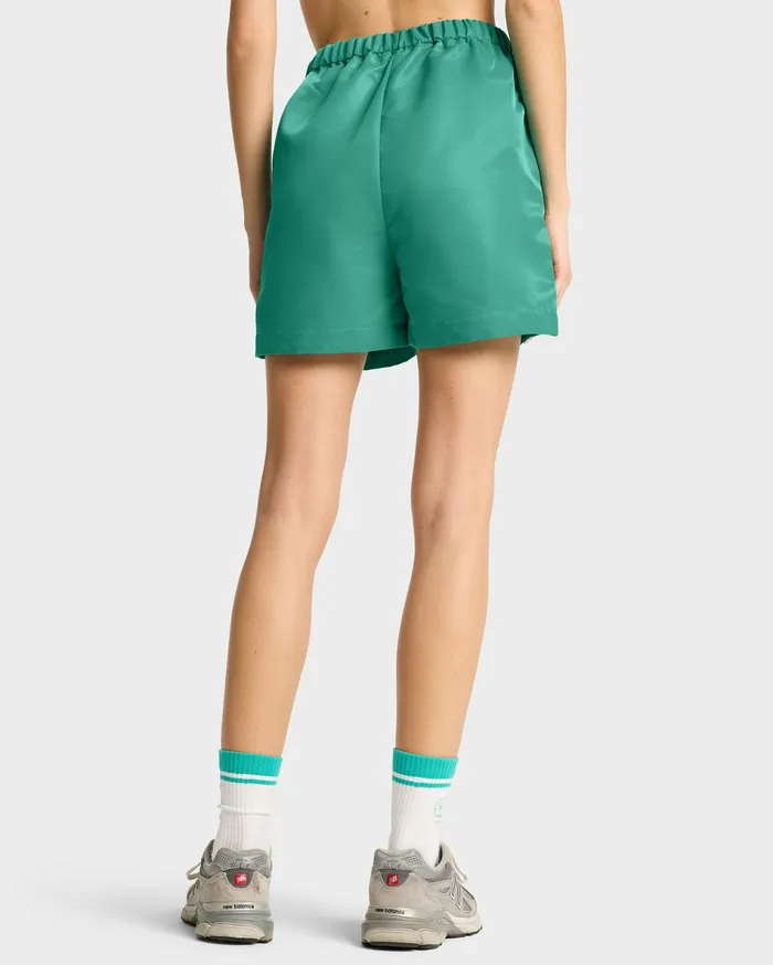 Sporty and Rich Shorts Men Running Woman Nylon Short 8211 Spring GreenWhite