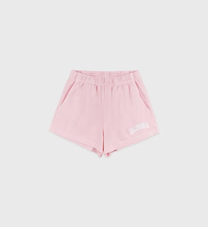 Sporty and Rich Shorts Women California Disco Short 8211 BalletWhite