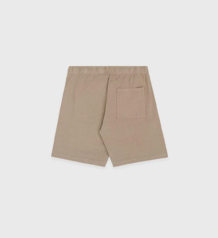 Sporty and Rich Shorts Women Made In USA Gym Short 8211 EspressoWhite