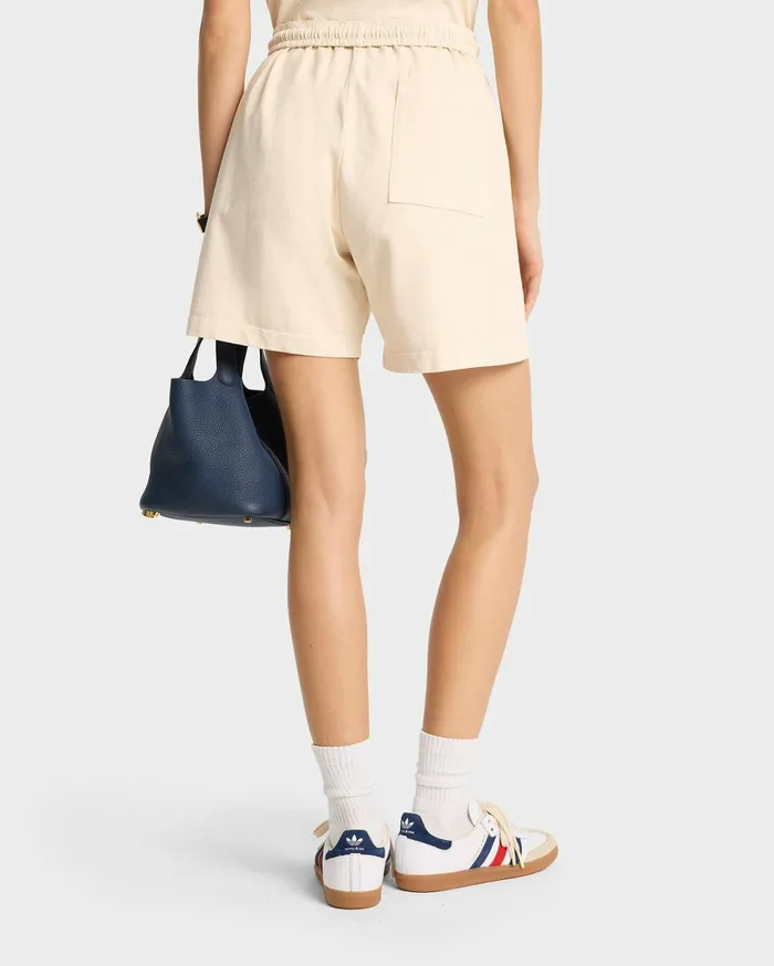 Sporty and Rich Shorts Women NY 94 Gym Short 8211 CreamNavy