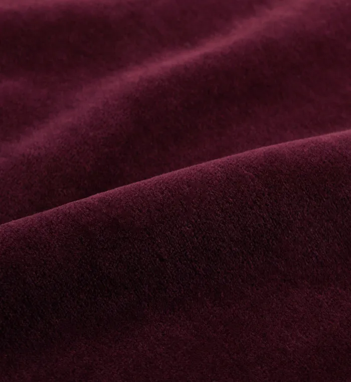 Sporty and Rich Sweatpants Women SR Sport Velour Track Pant 8211 Merlot