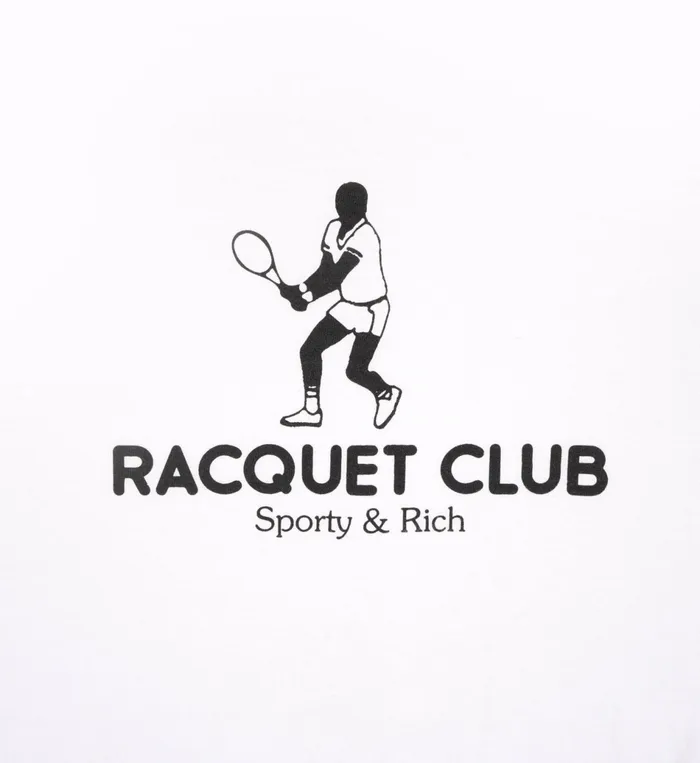 Sporty and Rich TShirts and Tops Women Racquet Club TShirt 8211 White