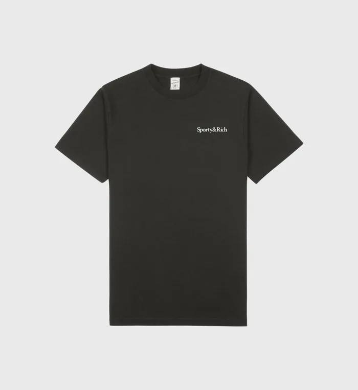 Sporty and Rich TShirts Men Health Is Wealth TShirt 8211 Faded BlackWhite