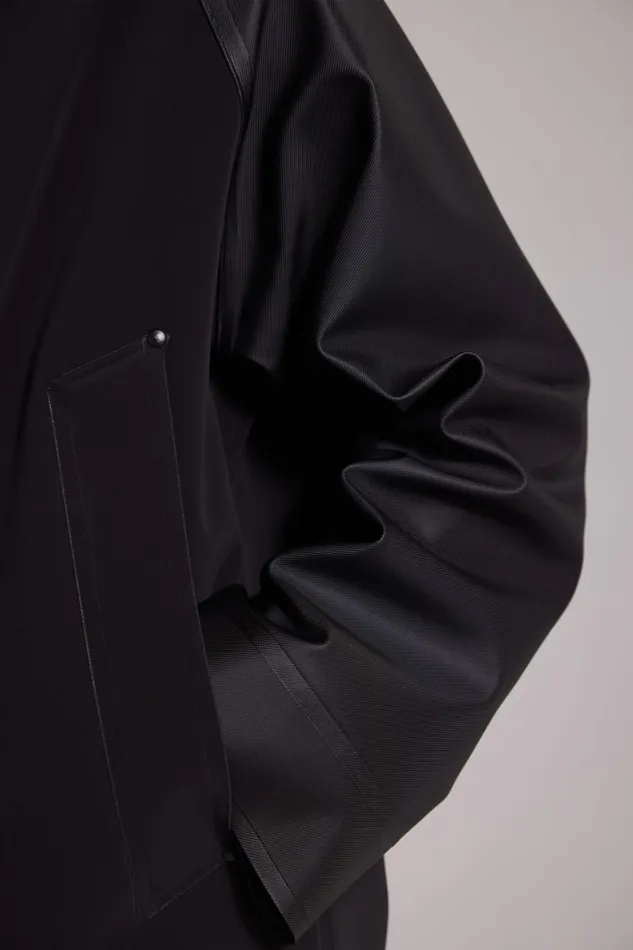 Stutterheim Bergamo Hooded Jacket Black Men Raincoats