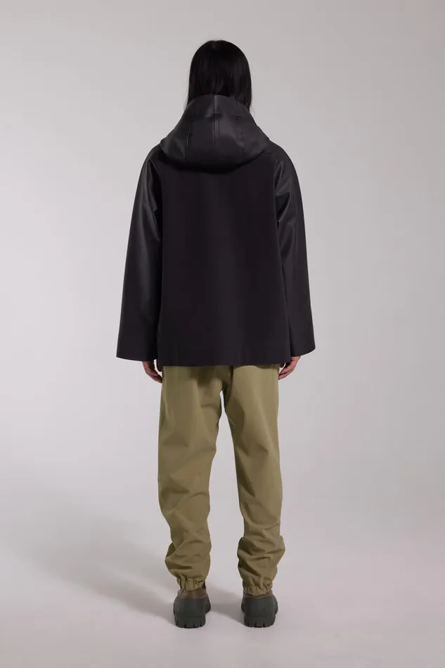 Stutterheim Bergamo Hooded Jacket Black Men Raincoats