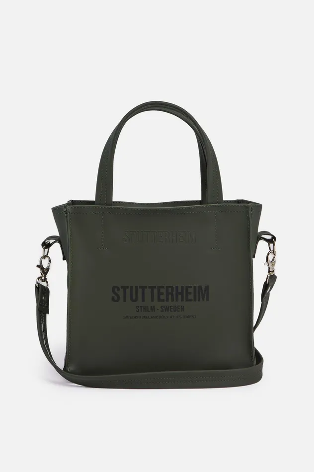 Stutterheim Biblio Bag Green Women Handbags