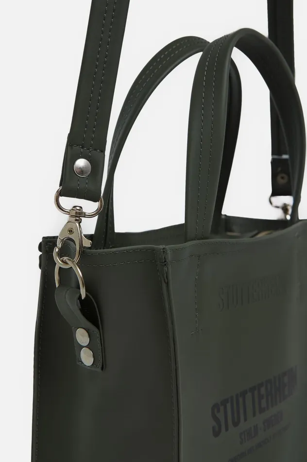 Stutterheim Biblio Bag Green Women Handbags