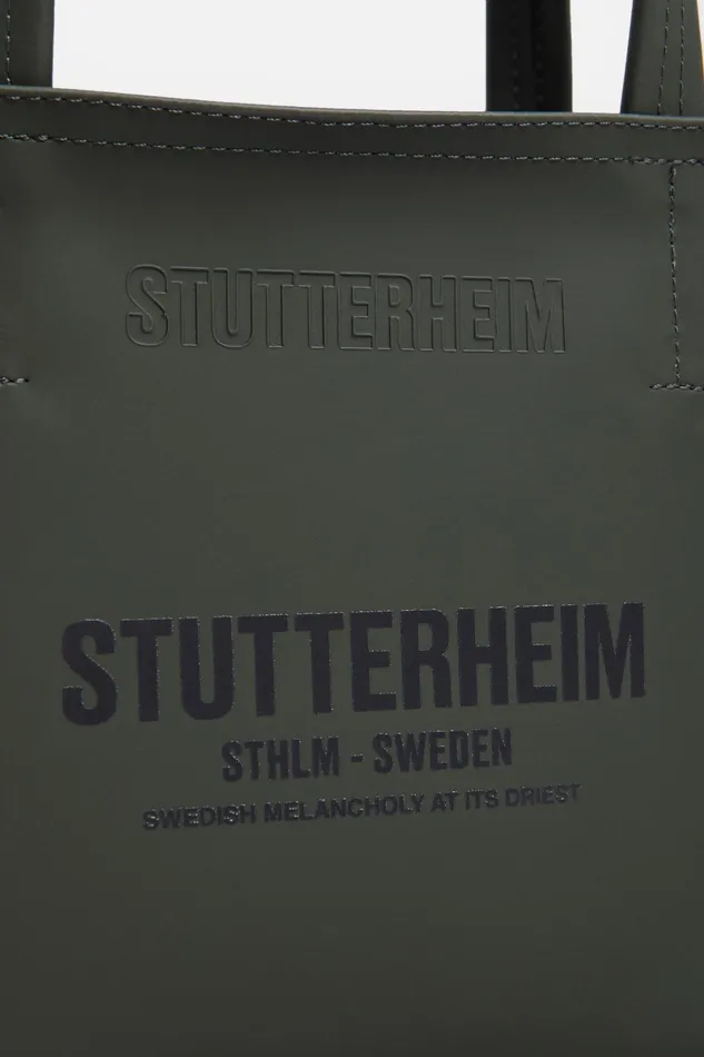 Stutterheim Biblio Bag Green Women Handbags