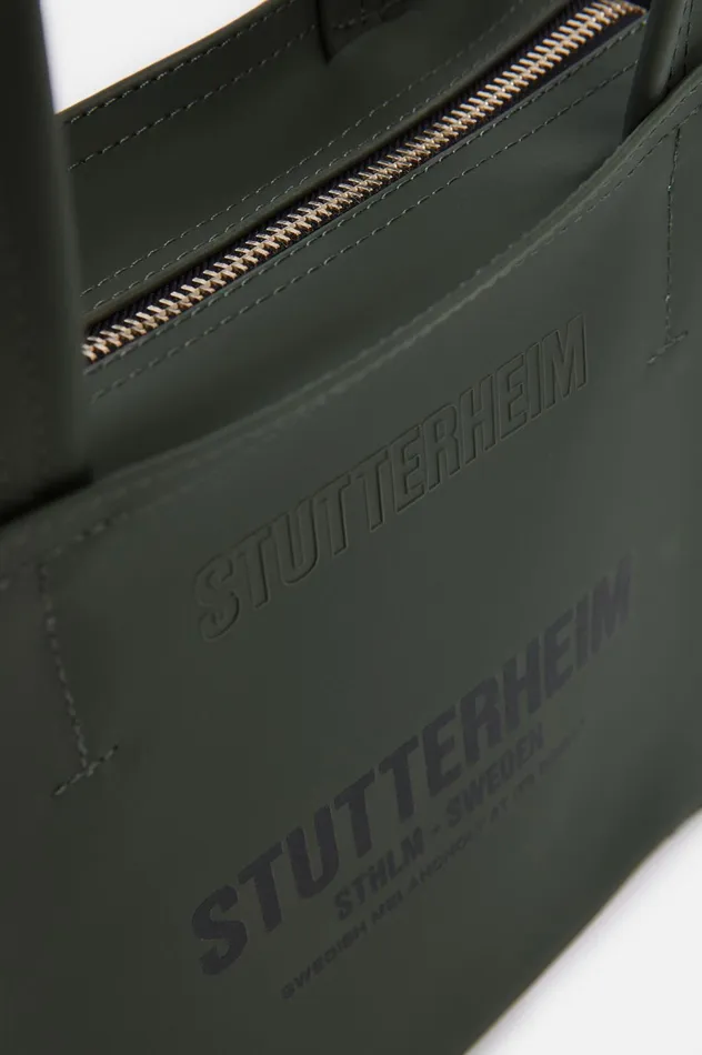 Stutterheim Biblio Bag Green Women Handbags
