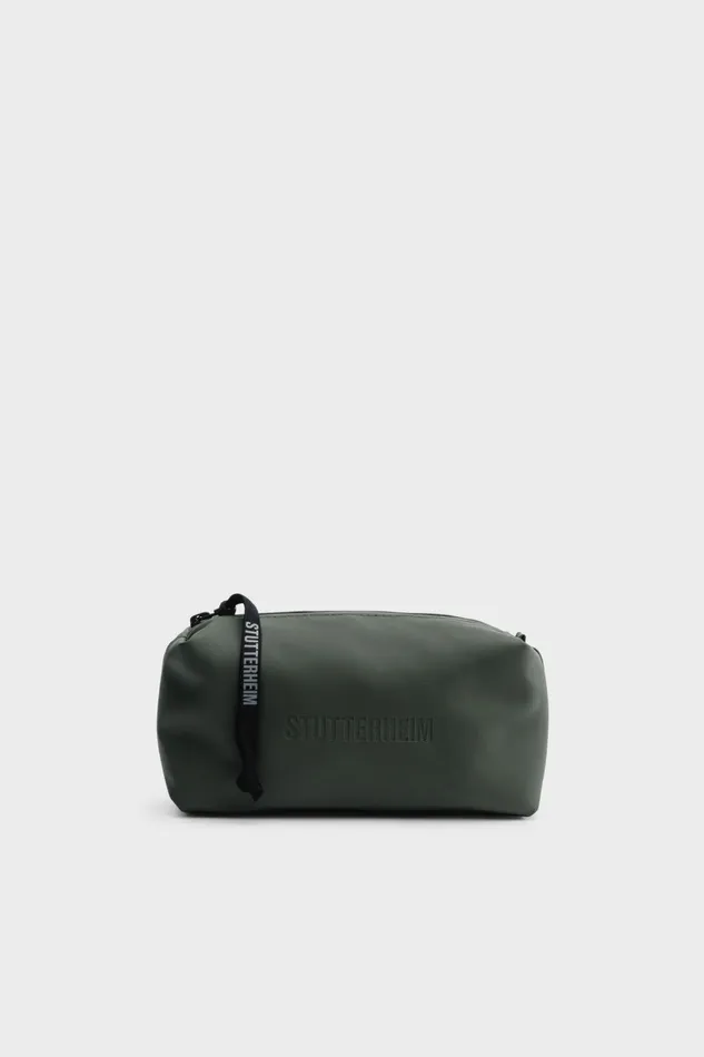 Stutterheim Container Small Wash Bag Green Women Wash Bags