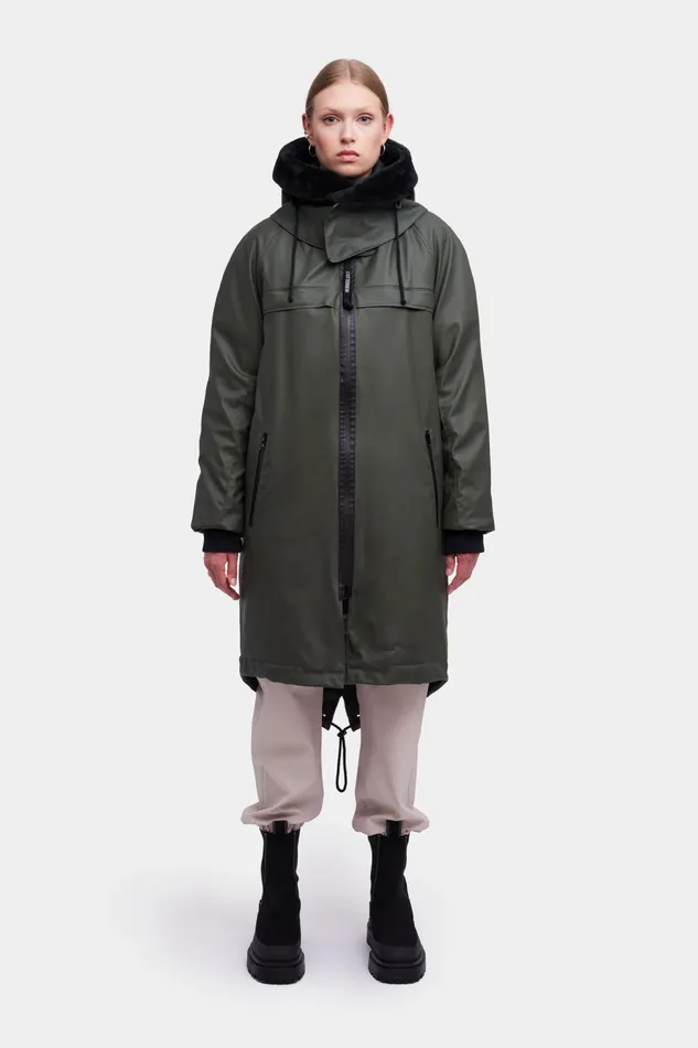 Stutterheim Kalix Parka Green Women Winter Coats