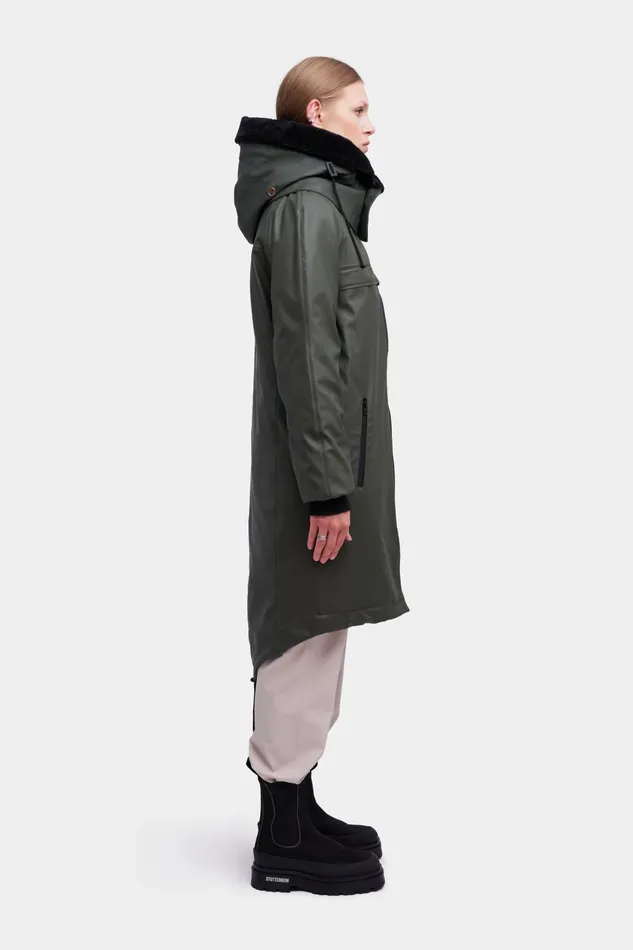Stutterheim Kalix Parka Green Women Winter Coats