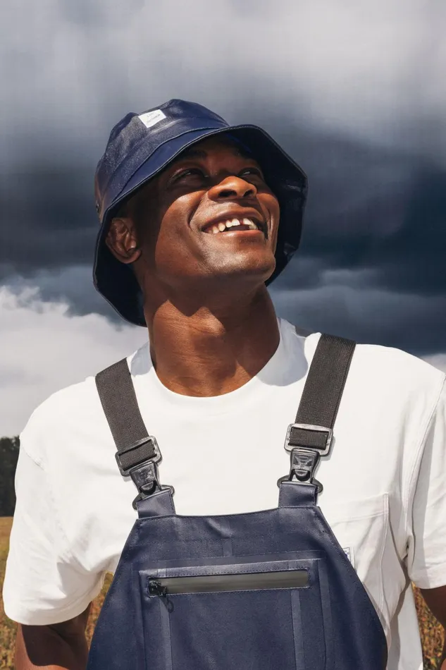 Stutterheim Lee X STUTTERHEIM Bucket Hat Aviator Navy Women Bucket Hats