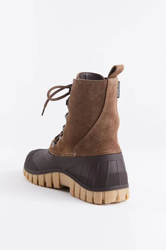 Stutterheim Patrol Boot Suede Tobacco Women Suede Boots