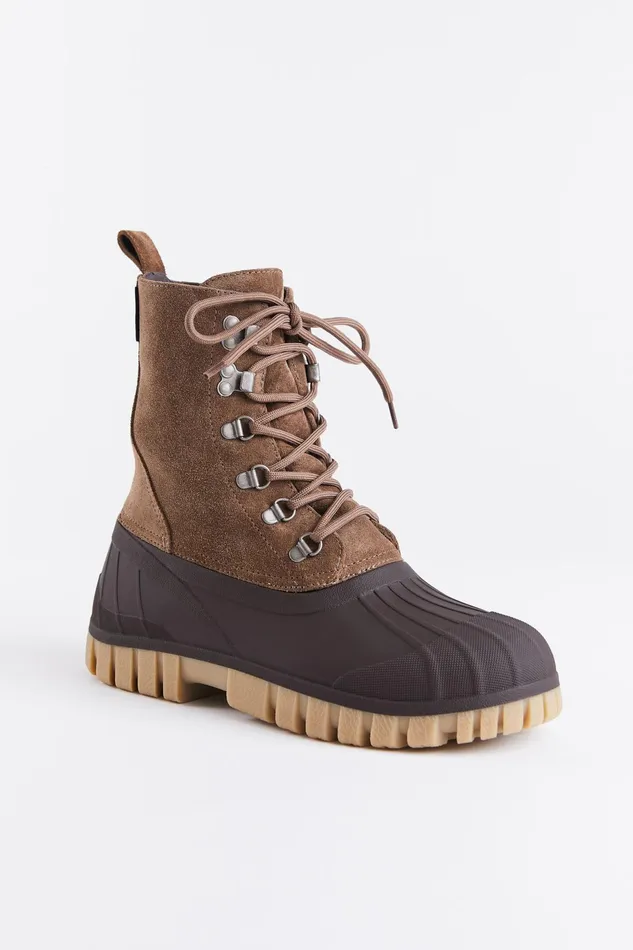 Stutterheim Patrol Boot Suede Tobacco Women Suede Boots
