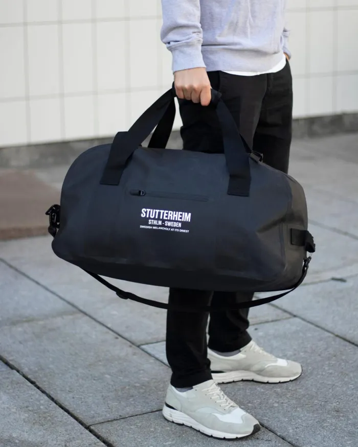 Stutterheim Rain Duffel Bag 50L Black Women Weekend Bags
