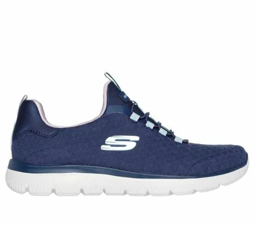 Summits 8211 Abstract Vision Navy Multi Women SKECHERS SlipOn