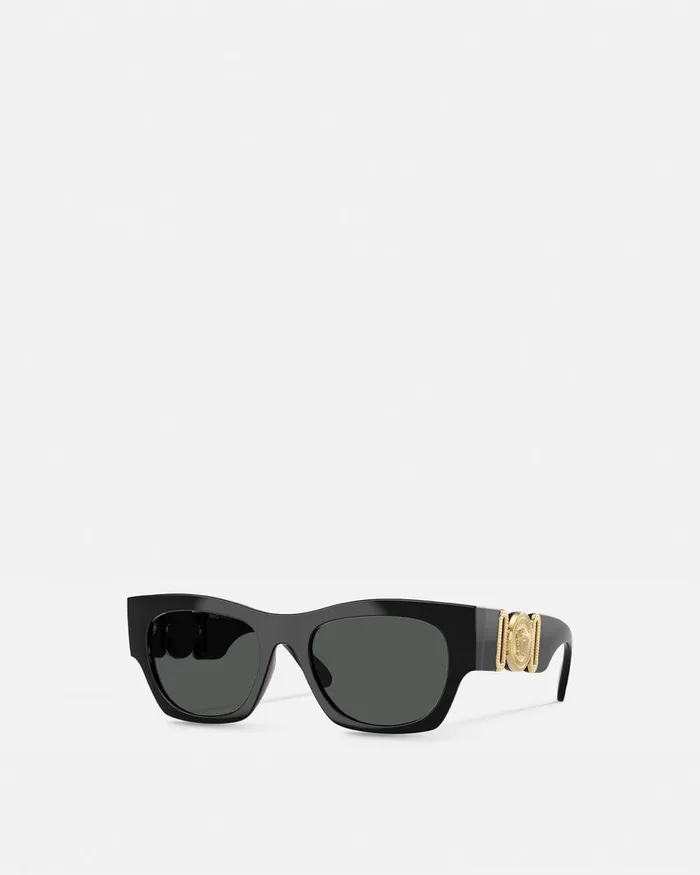 Sunglasses Men Versace Medusa Biggie Sunglasses Blackgold