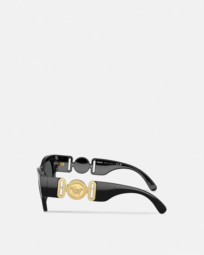 Sunglasses Men Versace Medusa Biggie Sunglasses Blackgold