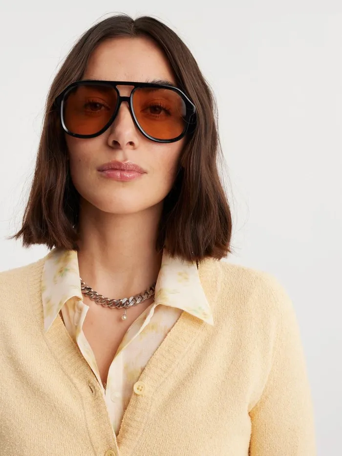 Sunglasses WomenMen Holzweiler Tom Frame Black